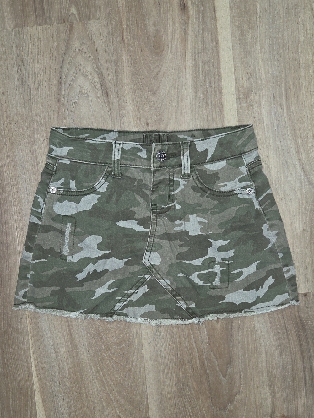•Justice• Little Girls Camo Jean Skirt